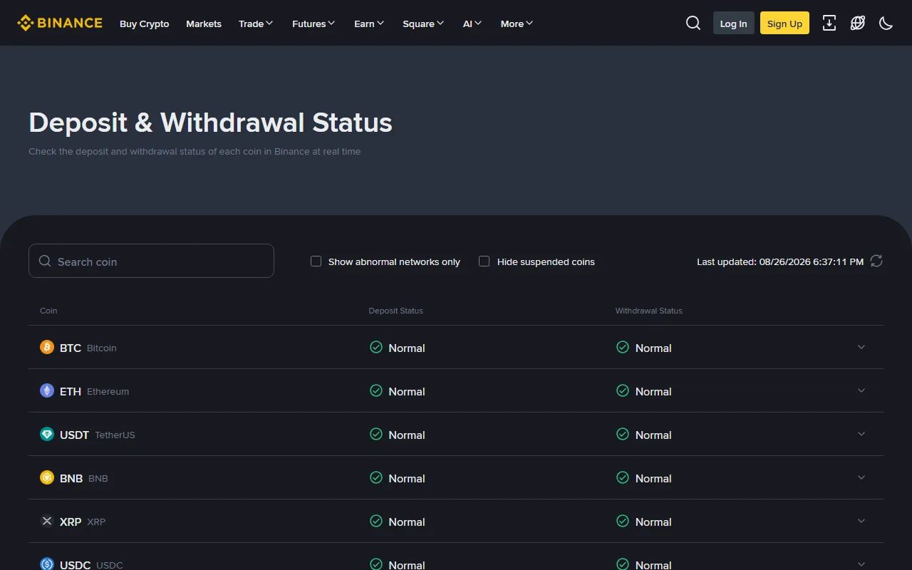 How to Deposit Crypto to Binance: Network, Address, Memo, and Recovery